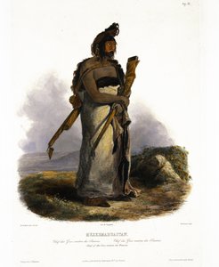 Mexkemahuastan, capo dei Gros-Ventres delle praterie, tavola 20 dal Volume 1 di 